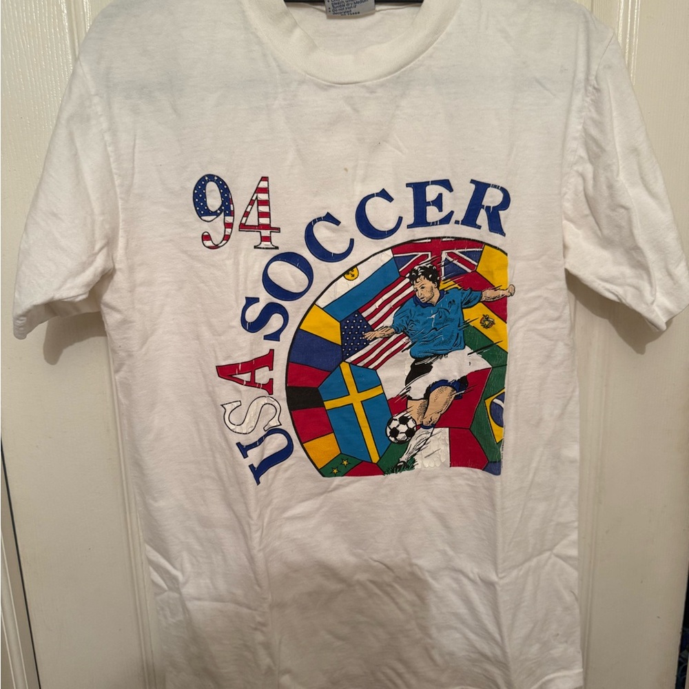 Vintage USA Soccer 94 Graphic T-Shirt Size Large